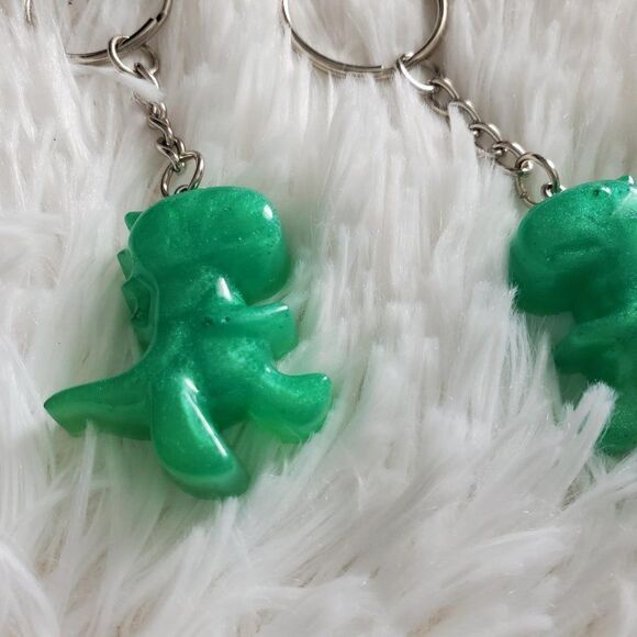Dinosaur Resin Keychain   - Picture 7 of 16